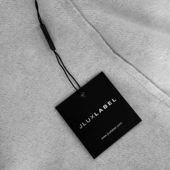 NWT JLUX LABEL MENS ASYMMETRIC GRAY ZIP-UP HOODIE SWEATSHIRT JACKET - Picture 4 of 10